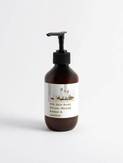 XLNT Silk Skin Body Serum, Woody Amber &amp; Leather