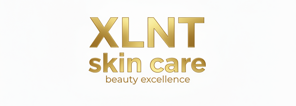 XLNT skin care logo med tagline
